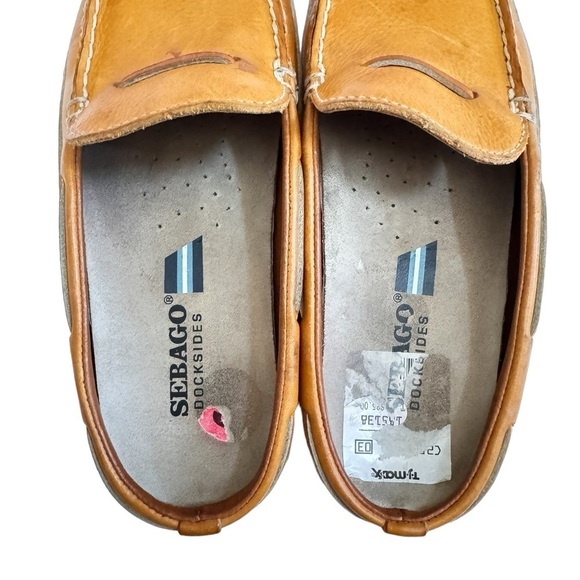 Sebago Docksides Yellow White St. Maartens Casual Slip On Mule Boat Shoes Size 6 - Picture 7 of 12